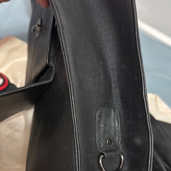 Black Leather Men's Bag - Picture 15 of 16